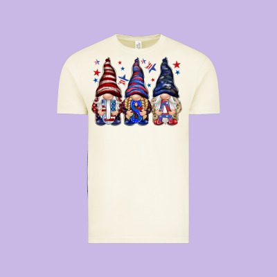 Usa Gnomies 4th Of July Vintage Tee Designed By Howdyjamesfarm