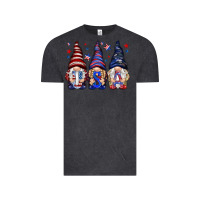 Vintage Black USA gnomies 4th of july Vintage Tee - HowdyJamesFarm