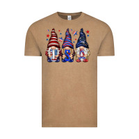 Vintage Coffee USA gnomies 4th of july Vintage Tee - HowdyJamesFarm