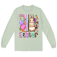Matcha My first Easter Girl Easter Day Long Sleeve Tee - HowdyJamesFarm