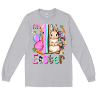 Moon Dust My first Easter Girl Easter Day Long Sleeve Tee - HowdyJamesFarm