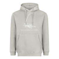 Moon Dust Life Is Better On A Boat Sailboat Sketch Cool Sailing Gifts Heavyweight Hoodie - minhPixels