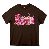 Chocolate Brown cancer coffee cups Heavy Core Tee - LillyAllenDesigns