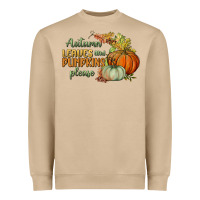 Mushroom autumn leaves and pumpkins please Heavyweight Sweatshirt - BundleAndBundleShop