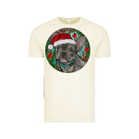 Vintage Arctic Frenchie Christmas Vintage Tee - RanaPortraitStore