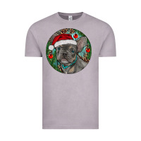 Vintage Zinc Frenchie Christmas Vintage Tee - RanaPortraitStore