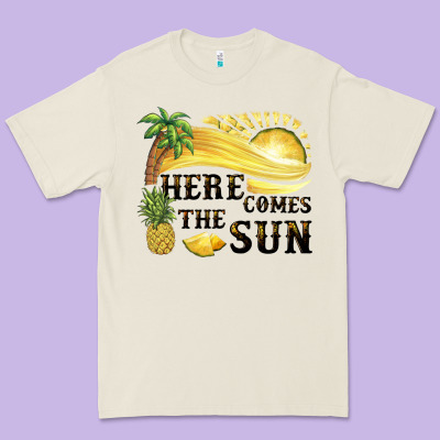 Here Comes The Sun Premium Tee Designed By Barkaloodesign