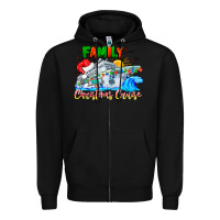 Black family 2024 christmas cruise Zipper Hoodie - CowhideDigitalArt