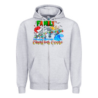 Heather Grey family 2024 christmas cruise Zipper Hoodie - CowhideDigitalArt