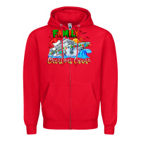 Red family 2024 christmas cruise Zipper Hoodie - CowhideDigitalArt