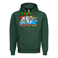 Sports Green family 2024 christmas cruise Zipper Hoodie - CowhideDigitalArt