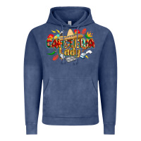 Vintage Denim cinco de mayo cafeteria lady Vintage Hoodie - CowGirlArtShop