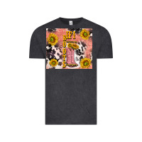 Vintage Black cowgirl boots sunflower Vintage Tee - TumblerDesignByShophia