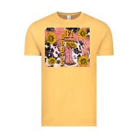 Vintage Mustard cowgirl boots sunflower Vintage Tee - TumblerDesignByShophia