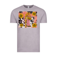 Vintage Zinc cowgirl boots sunflower Vintage Tee - TumblerDesignByShophia
