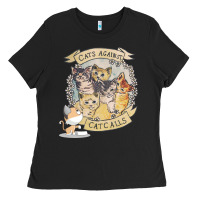 Black Cats Against Cat Calls Ladies Tee - Bettercallsaul