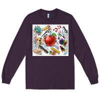 Plum school elements tumbler Long Sleeve Tee - CowGirlArtShop