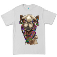 Dove Grey tie dye camel Premium Tee - BarkalooDesign