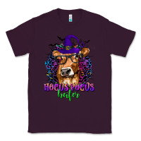 Plum Hocus Pocus Heifer with Cow and Halloween Classic Tee - texasbilliewilder