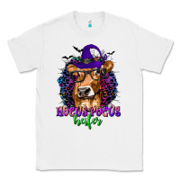 White Hocus Pocus Heifer with Cow and Halloween Classic Tee - texasbilliewilder