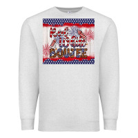 Oatmeal Heather red white boujee Premium Sweatshirt - Artiststas