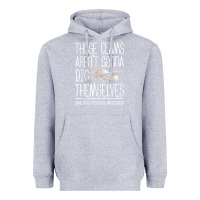 Heather Grey Clam Diggers Funny Quote Gift Long Beach Peninsula Heavyweight Hoodie - minhPixels