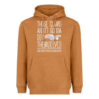 Meerkat Clam Diggers Funny Quote Gift Long Beach Peninsula Heavyweight Hoodie - minhPixels
