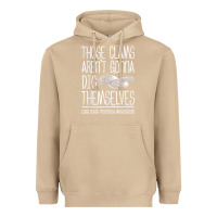 Mushroom Clam Diggers Funny Quote Gift Long Beach Peninsula Heavyweight Hoodie - minhPixels