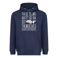 Navy Clam Diggers Funny Quote Gift Long Beach Peninsula Heavyweight Hoodie - minhPixels