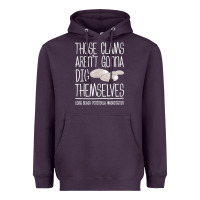 Plum Clam Diggers Funny Quote Gift Long Beach Peninsula Heavyweight Hoodie - minhPixels