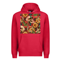 Cardinal western skull aztec seamless pattern Premium Hoodie - BundleAndBundleShop