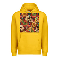 Lemon western skull aztec seamless pattern Premium Hoodie - BundleAndBundleShop