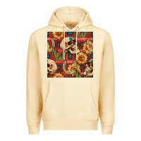 Pina Colada western skull aztec seamless pattern Premium Hoodie - BundleAndBundleShop