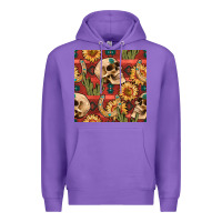 Purple western skull aztec seamless pattern Premium Hoodie - BundleAndBundleShop