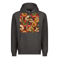 Smoke western skull aztec seamless pattern Premium Hoodie - BundleAndBundleShop