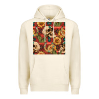 Tofu western skull aztec seamless pattern Premium Hoodie - BundleAndBundleShop