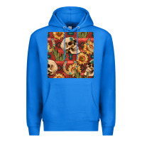 True Royal western skull aztec seamless pattern Premium Hoodie - BundleAndBundleShop