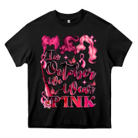 Black in october we wear pink Heavy Core Tee - LillyAllenDesigns