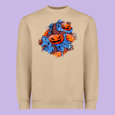 Halloween Pumpkin Patch  5 Heavyweight Sweatshirt Designed By Bundleandbundleshop