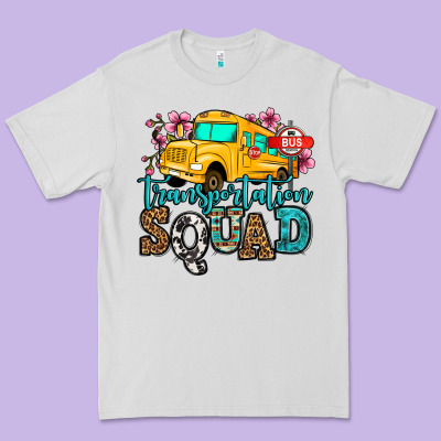 Transportation Squad School Bus Premium Tee Designed By Jasminsmagicworld