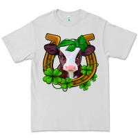 Dove Grey lucky horseshoe 4 leaf clover baby calf Premium Tee - Jasminsmagicworld
