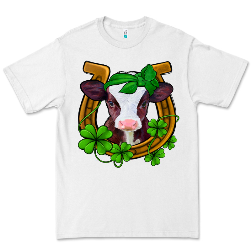 Lucky Horseshoe 4 Leaf Clover Baby Calf Premium Tee by Jasminsmagicworld | Teevron