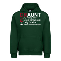 Forest Green Funny Drunk Aunt Definition DRAUNT Gift For Auntie Urban Hoodie - minhPixels
