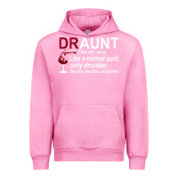 Fuchsia Pink Funny Drunk Aunt Definition DRAUNT Gift For Auntie Urban Hoodie - minhPixels