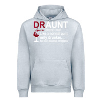 Heather Grey Funny Drunk Aunt Definition DRAUNT Gift For Auntie Urban Hoodie - minhPixels