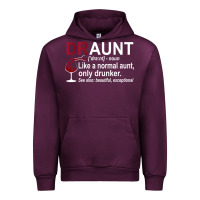 Mauve Wine Funny Drunk Aunt Definition DRAUNT Gift For Auntie Urban Hoodie - minhPixels