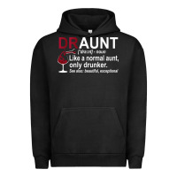 Pigment Black Funny Drunk Aunt Definition DRAUNT Gift For Auntie Urban Hoodie - minhPixels