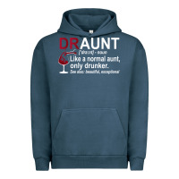 Pigment Midnight Navy Funny Drunk Aunt Definition DRAUNT Gift For Auntie Urban Hoodie - minhPixels