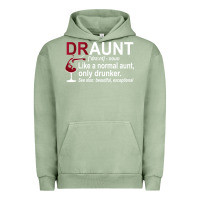 Pigment Oil Green Funny Drunk Aunt Definition DRAUNT Gift For Auntie Urban Hoodie - minhPixels