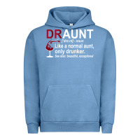 Pigment Pebble Blue Funny Drunk Aunt Definition DRAUNT Gift For Auntie Urban Hoodie - minhPixels